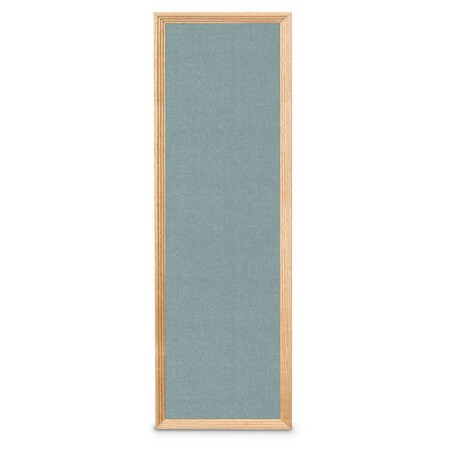 United Visual Products Slim Style Indoor Enclosed Corkboard, 24 UVRDS23SBH-SATIN-SURF